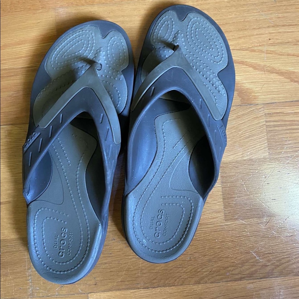 Croc flip flops